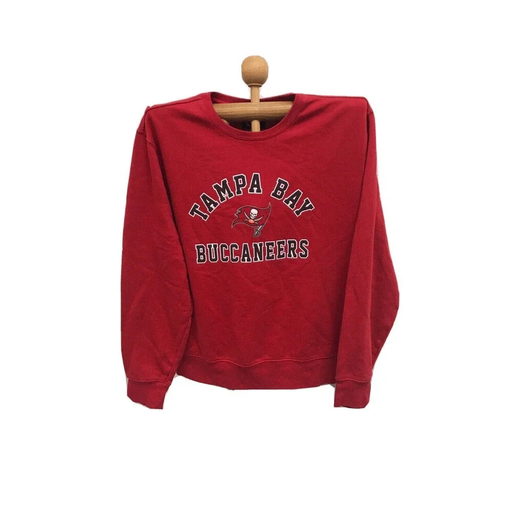 47 Tampa Bay Buccaneers Sweatshirt Men XXL NFL Pullover Sweatshirt Red Cotton